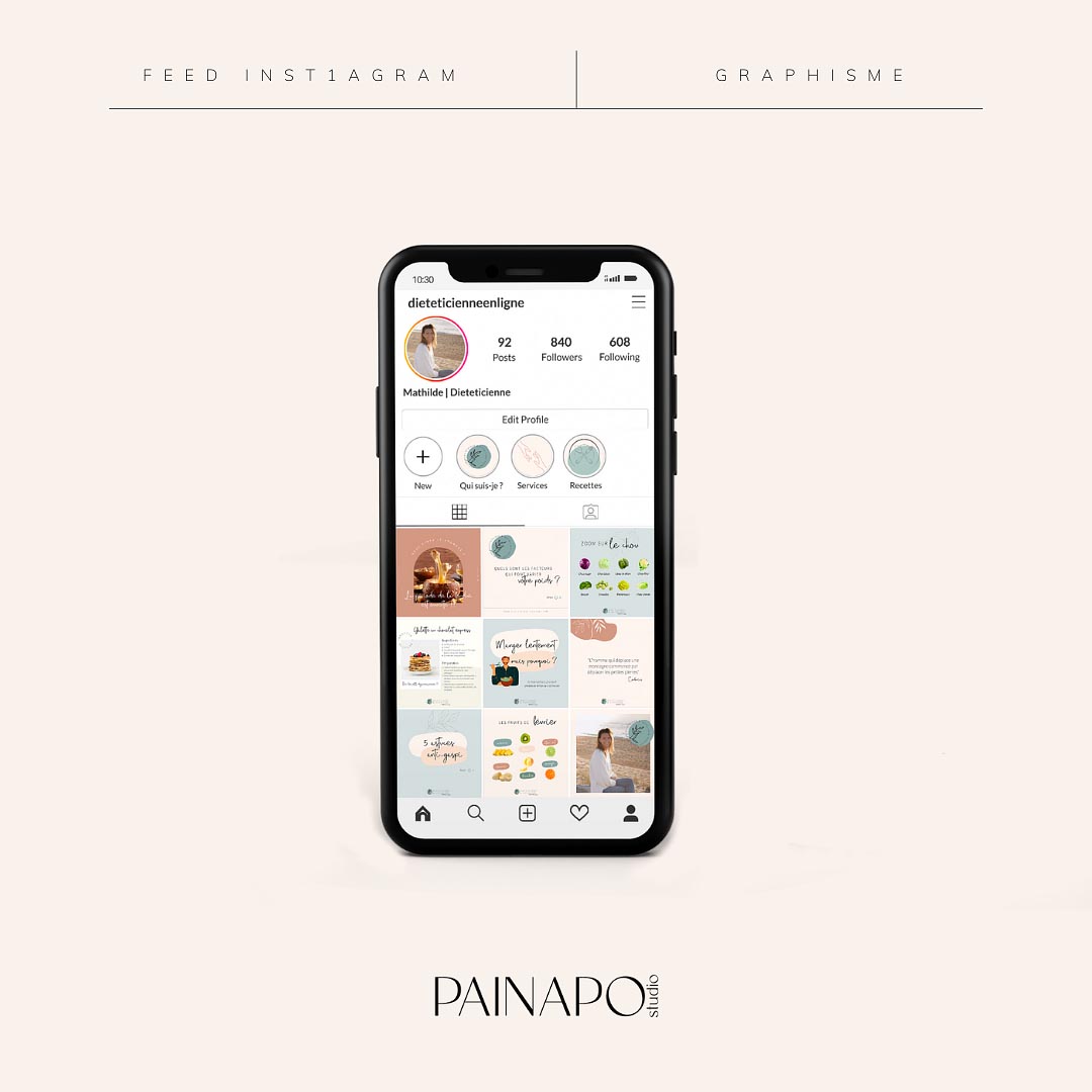 Feed instagram diététicienne