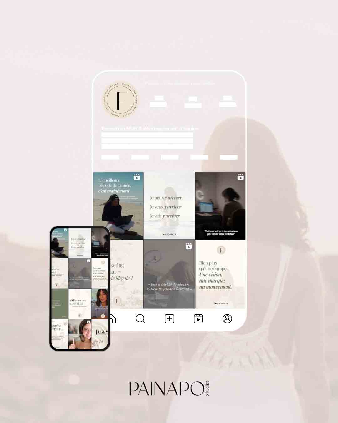 Habillage Instagram Réseau formation